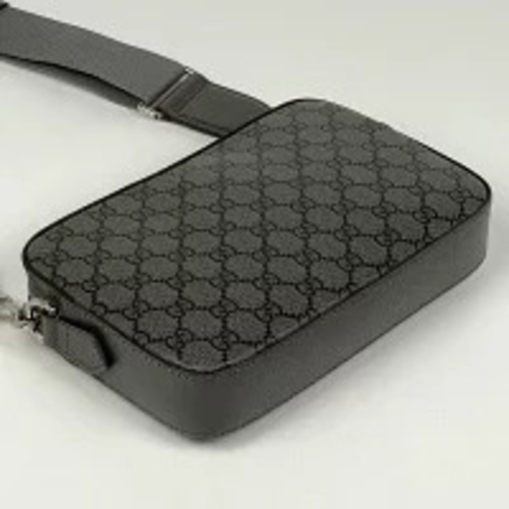 Gucci GG Canvas Bag Clutch Ophidia Shoulder Gray